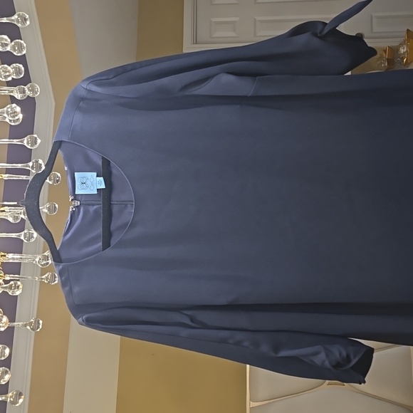 CeCe Navy Blue Midi Dress - Picture 3 of 12